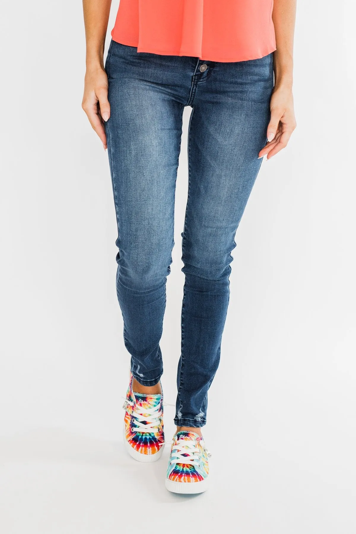 KanCan Button Fly Jeans- Kami Wash