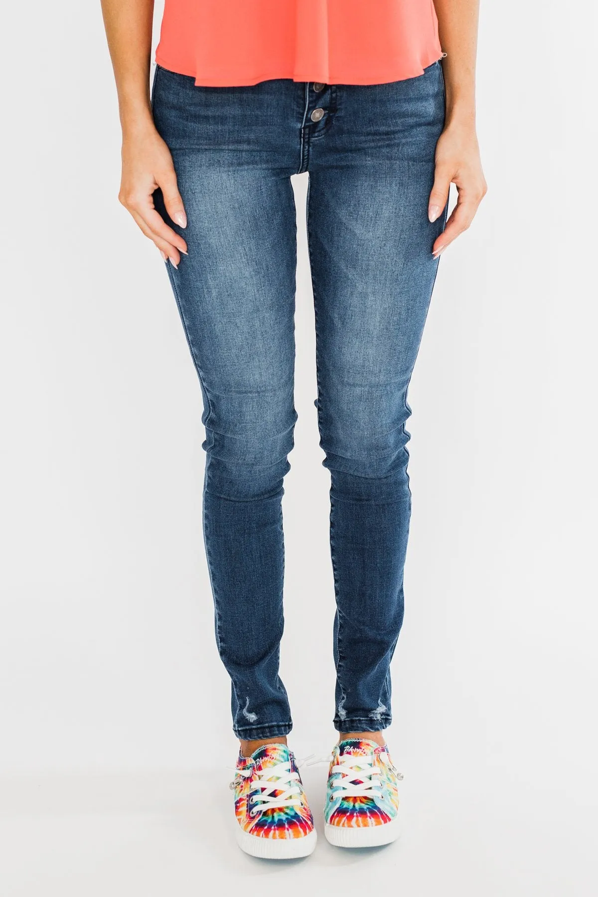 KanCan Button Fly Jeans- Kami Wash