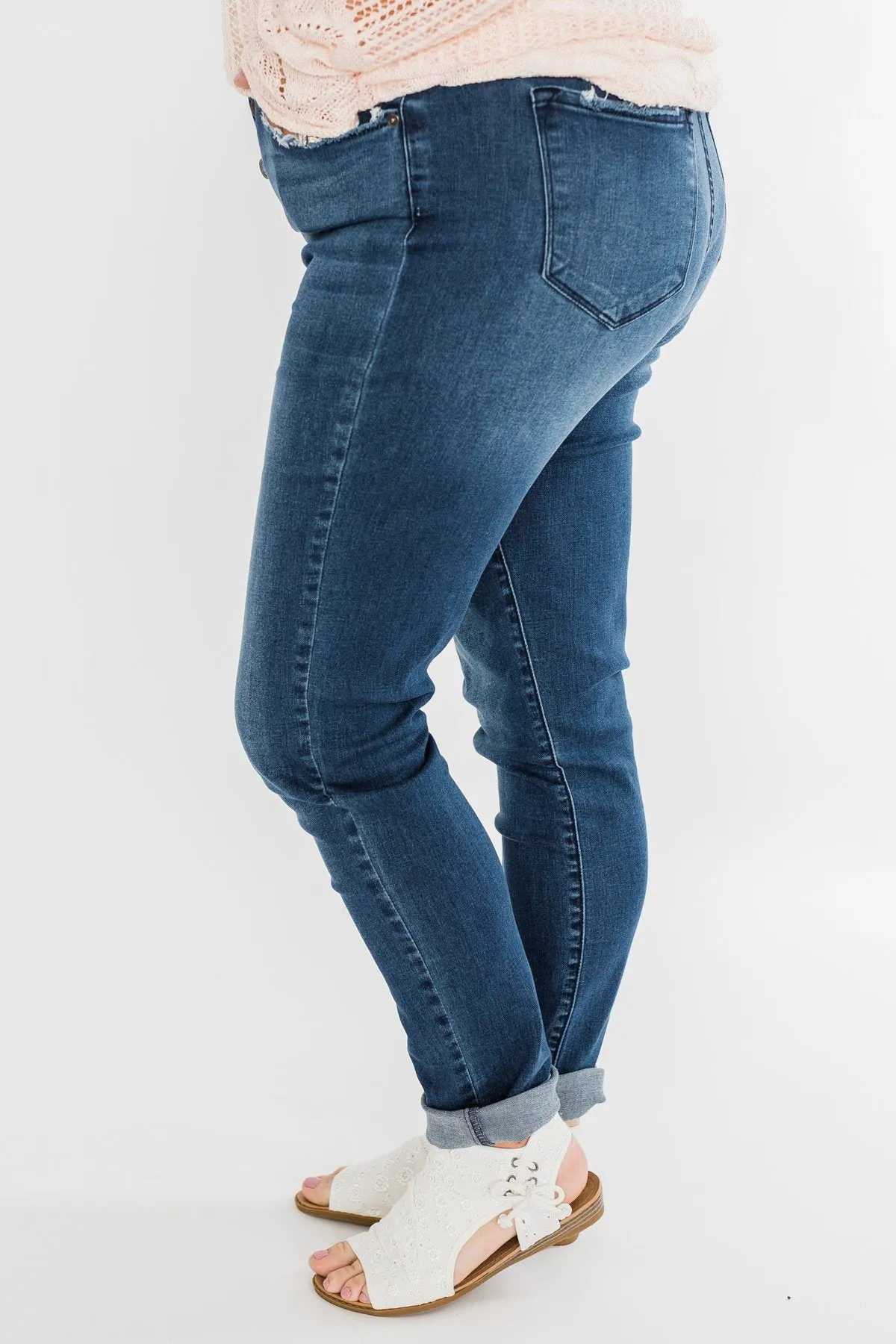 KanCan Button Fly Jeans- Kami Wash