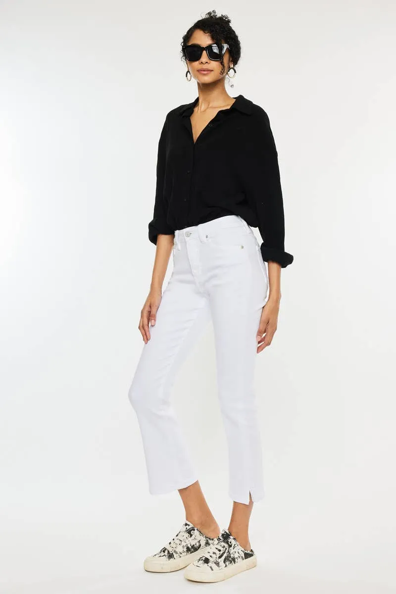 KANCAN Korina High Rise White Flare Jeans