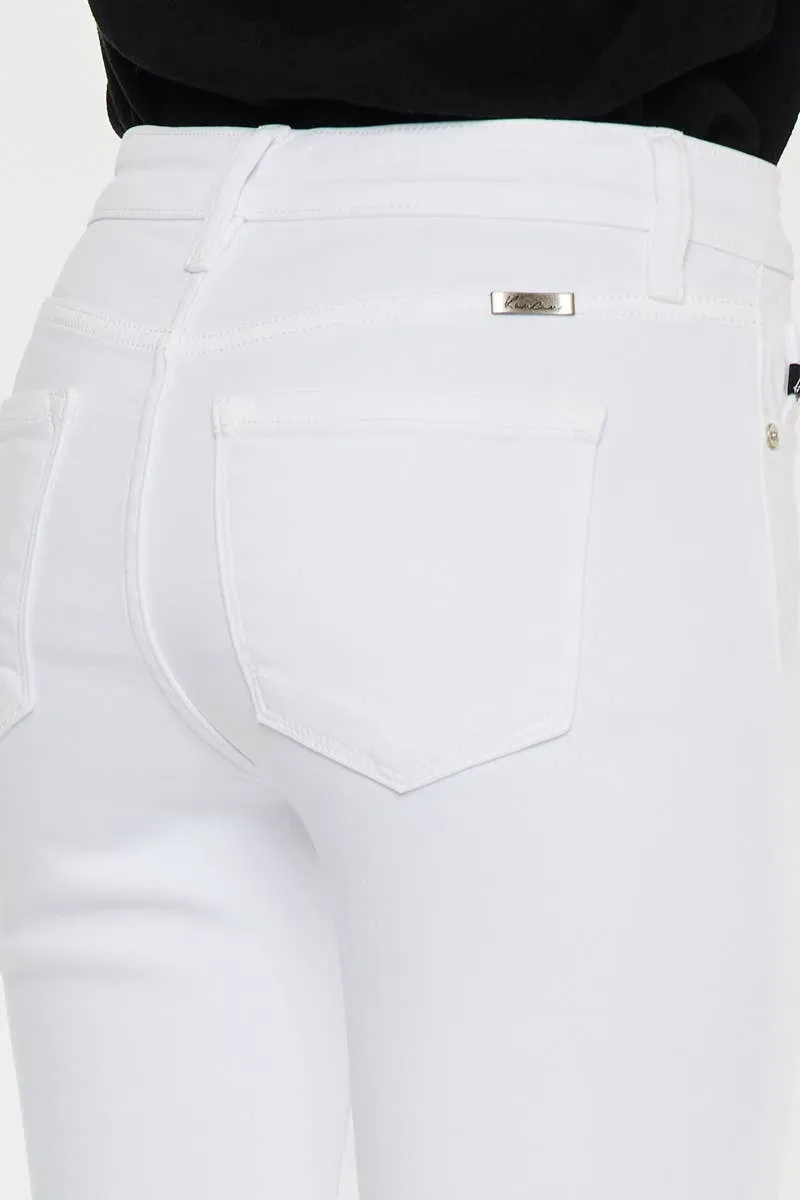 KANCAN Korina High Rise White Flare Jeans