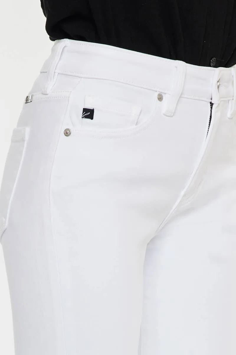 KANCAN Korina High Rise White Flare Jeans