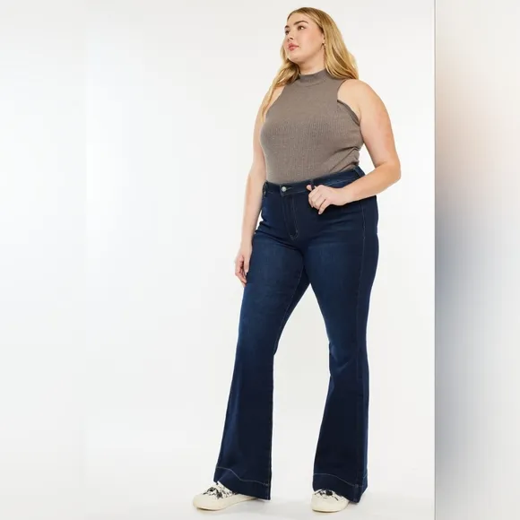 Kancan Parker high rise flare hem jeans