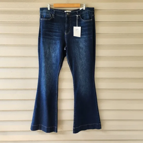 Kancan Parker high rise flare hem jeans