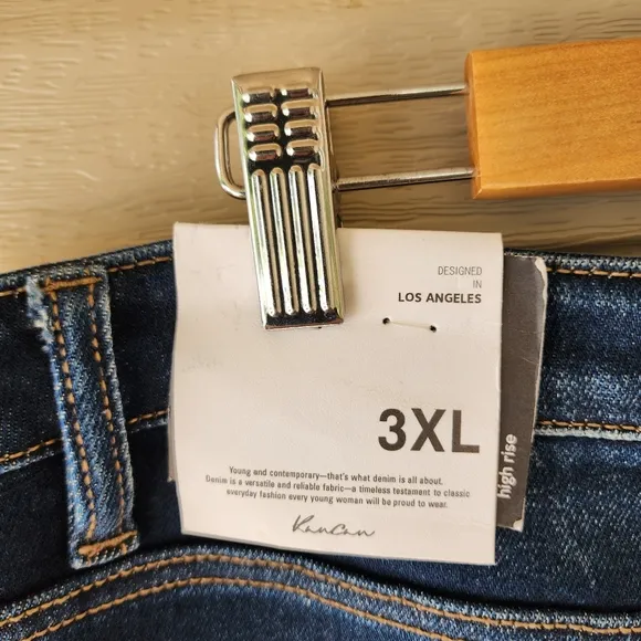 Kancan Parker high rise flare hem jeans
