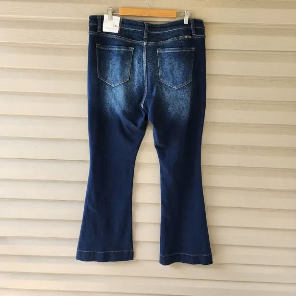 Kancan Parker high rise flare hem jeans