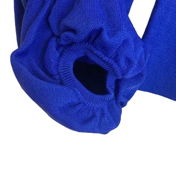 KEEPSAKE THE LABEL The Floating Knit Sweater Top in Cobalt Blue