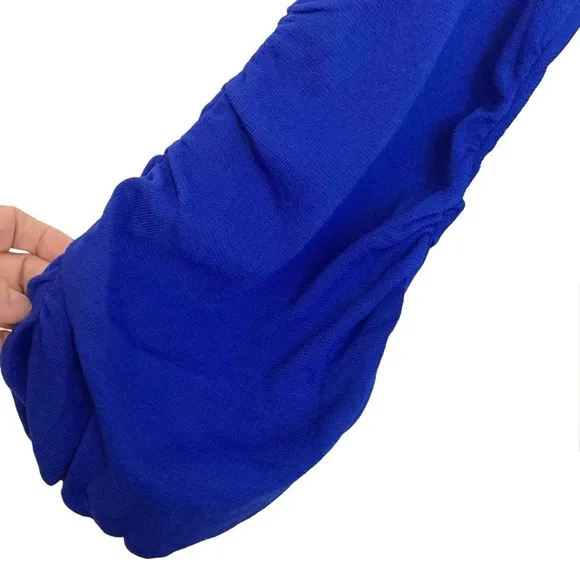 KEEPSAKE THE LABEL The Floating Knit Sweater Top in Cobalt Blue