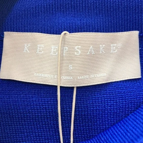 KEEPSAKE THE LABEL The Floating Knit Sweater Top in Cobalt Blue