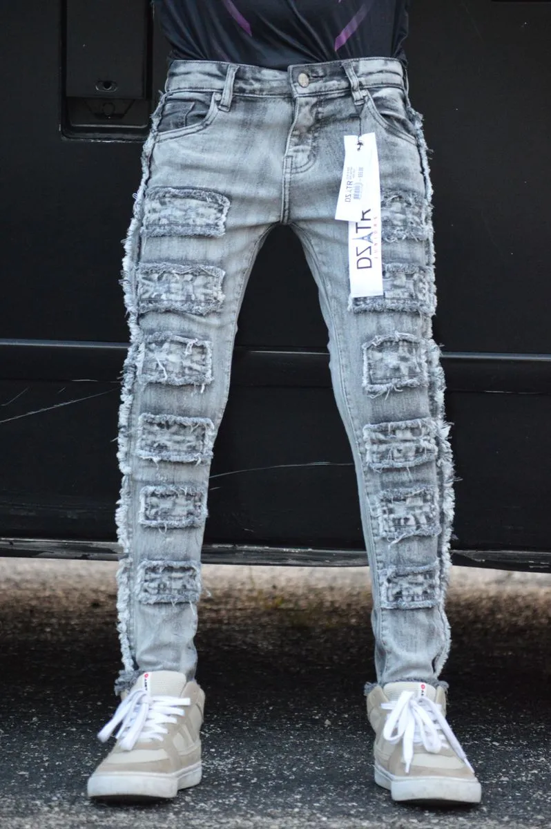 KIDS ULTRA STRETCH DENIM - GREY BOX (DZTR-K-022)
