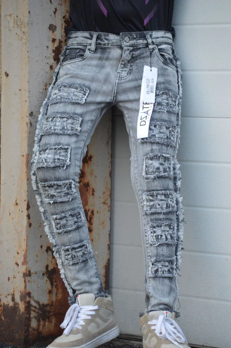 KIDS ULTRA STRETCH DENIM - GREY BOX (DZTR-K-022)