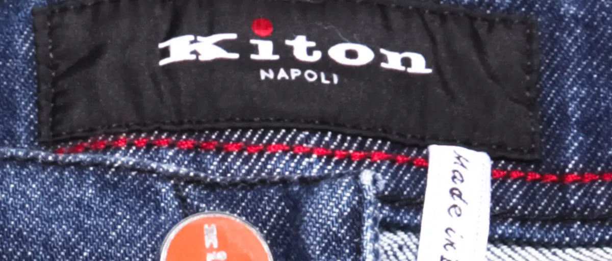 Kiton Denim Blue Jeans - Slim