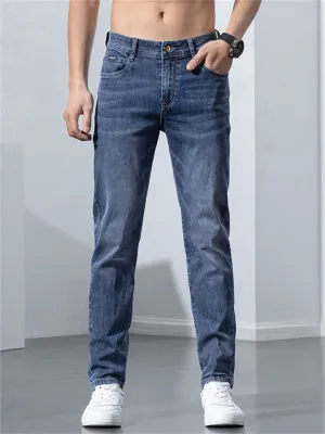 Korean Style Stretch Modern Slim Fit Men's Jeans