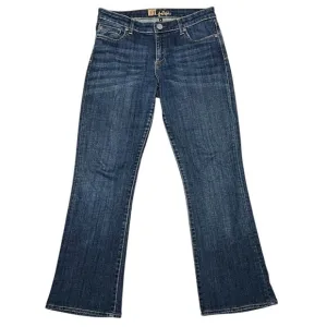 Kut From The Kloth Women Boot Cut Jeans Blue Size 6 Mid Rise Stretch Zipper