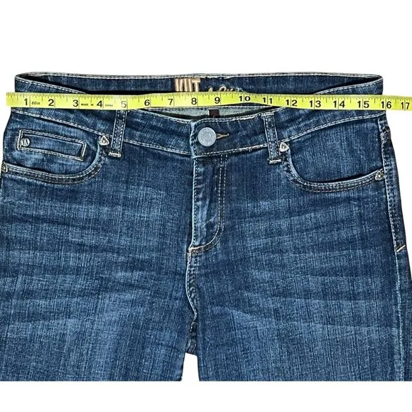 Kut From The Kloth Women Boot Cut Jeans Blue Size 6 Mid Rise Stretch Zipper