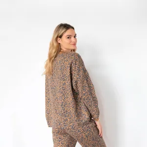 Ladies' Brown Animal Comfortwear Collection Joggers