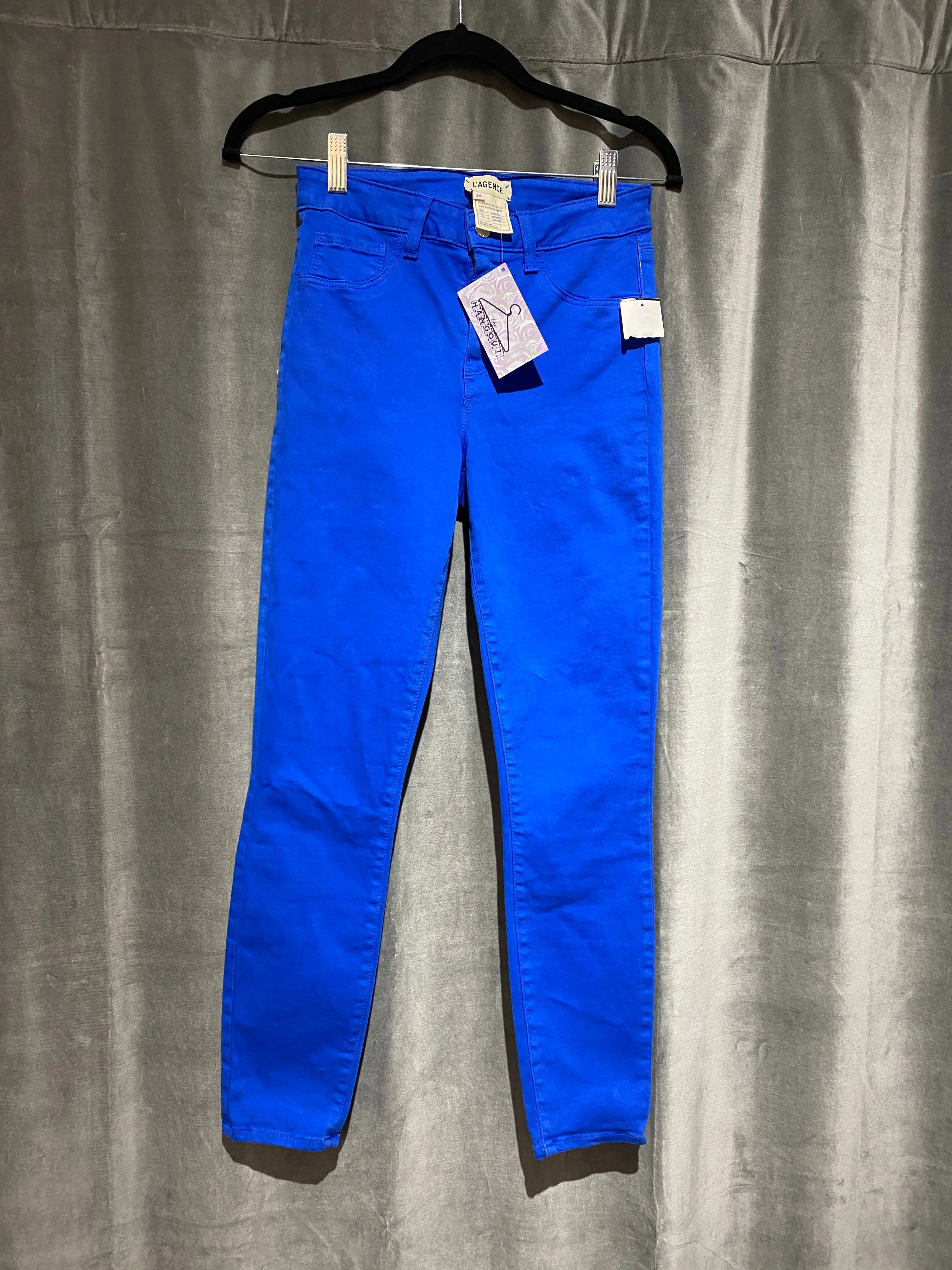 L'agence Margot Skinny Riviera Blue Straight Stretch Jeans