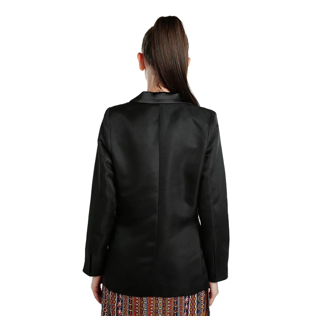 Lapel Collar Buttoned Blazer