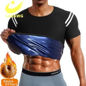 LAZAWG Men Hot Sweat Sauna  Waist Trainer Slimming  Body Shapers