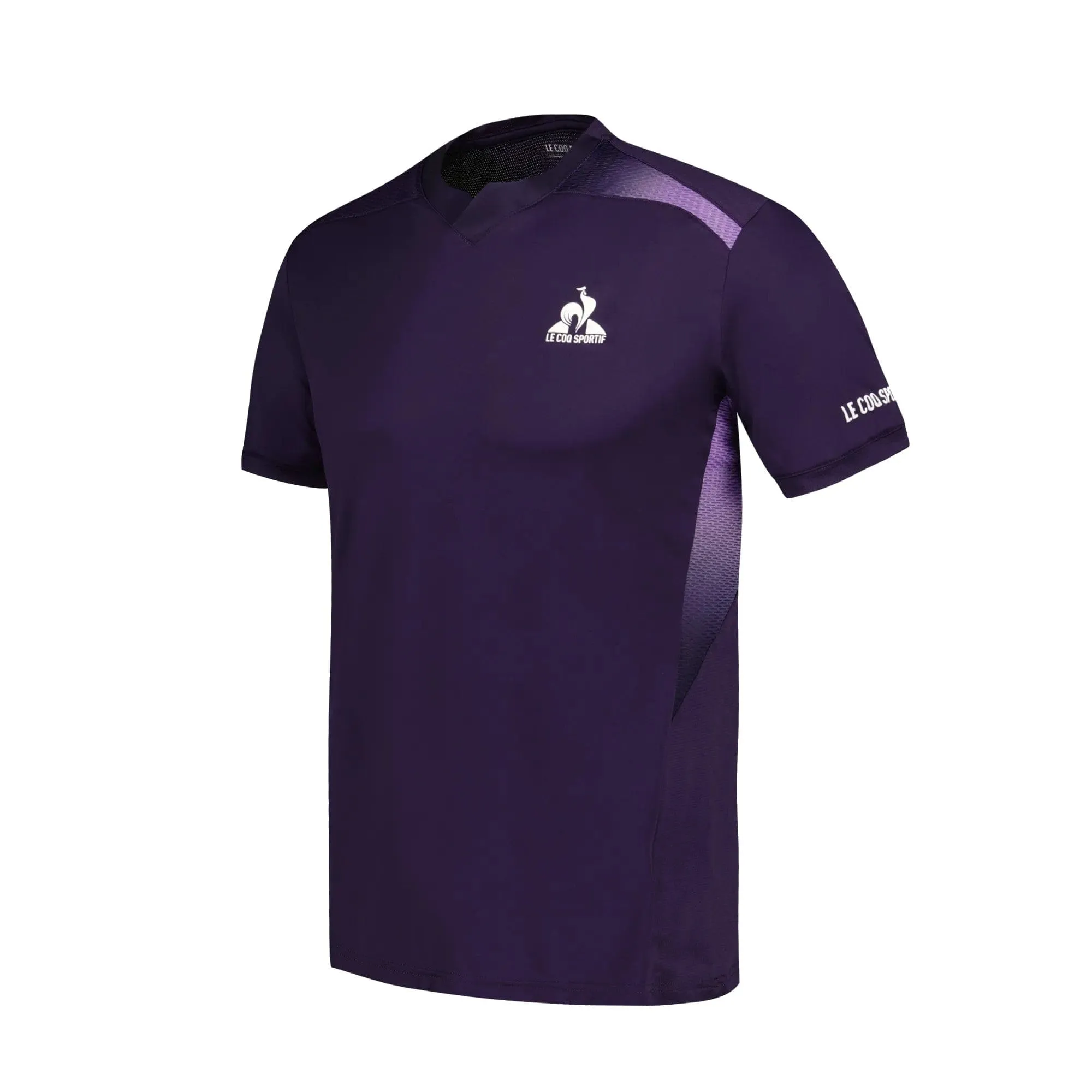 Le Coq Sportif Pro Mens Badminton T-Shirt - Deep Purple
