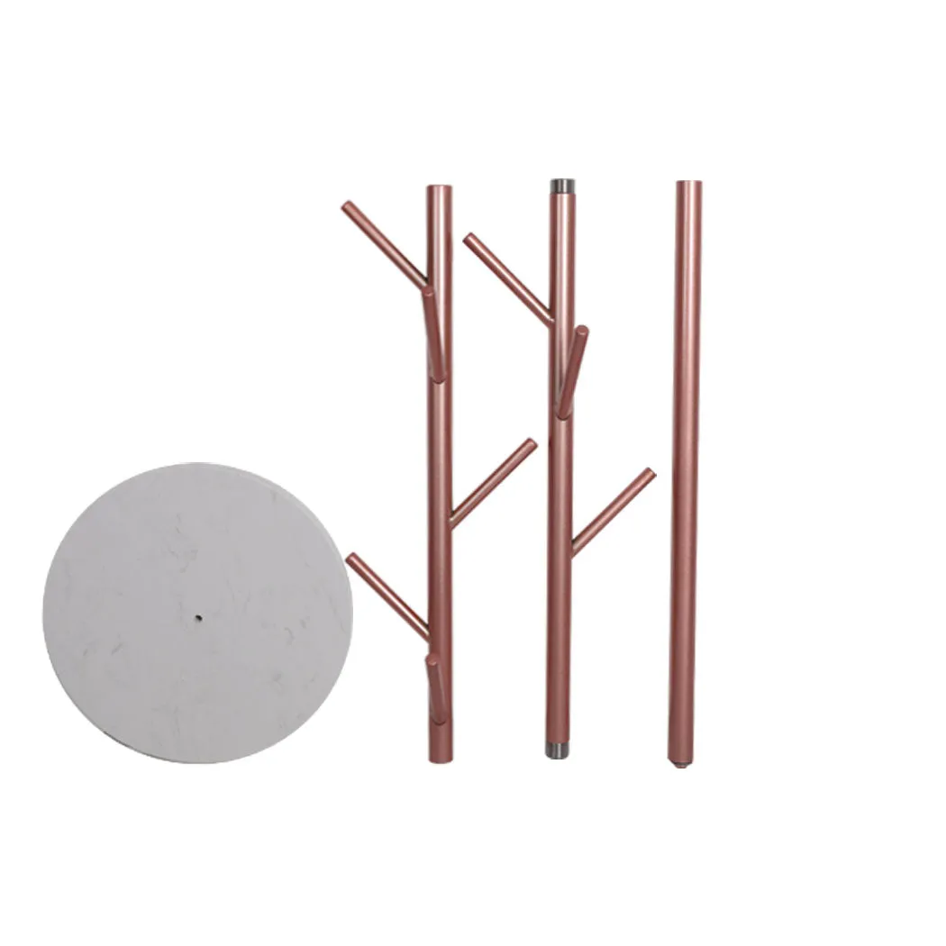 Levede Coat Rack Hat Clothes Stand Hanger Rose Gold Rose Golden