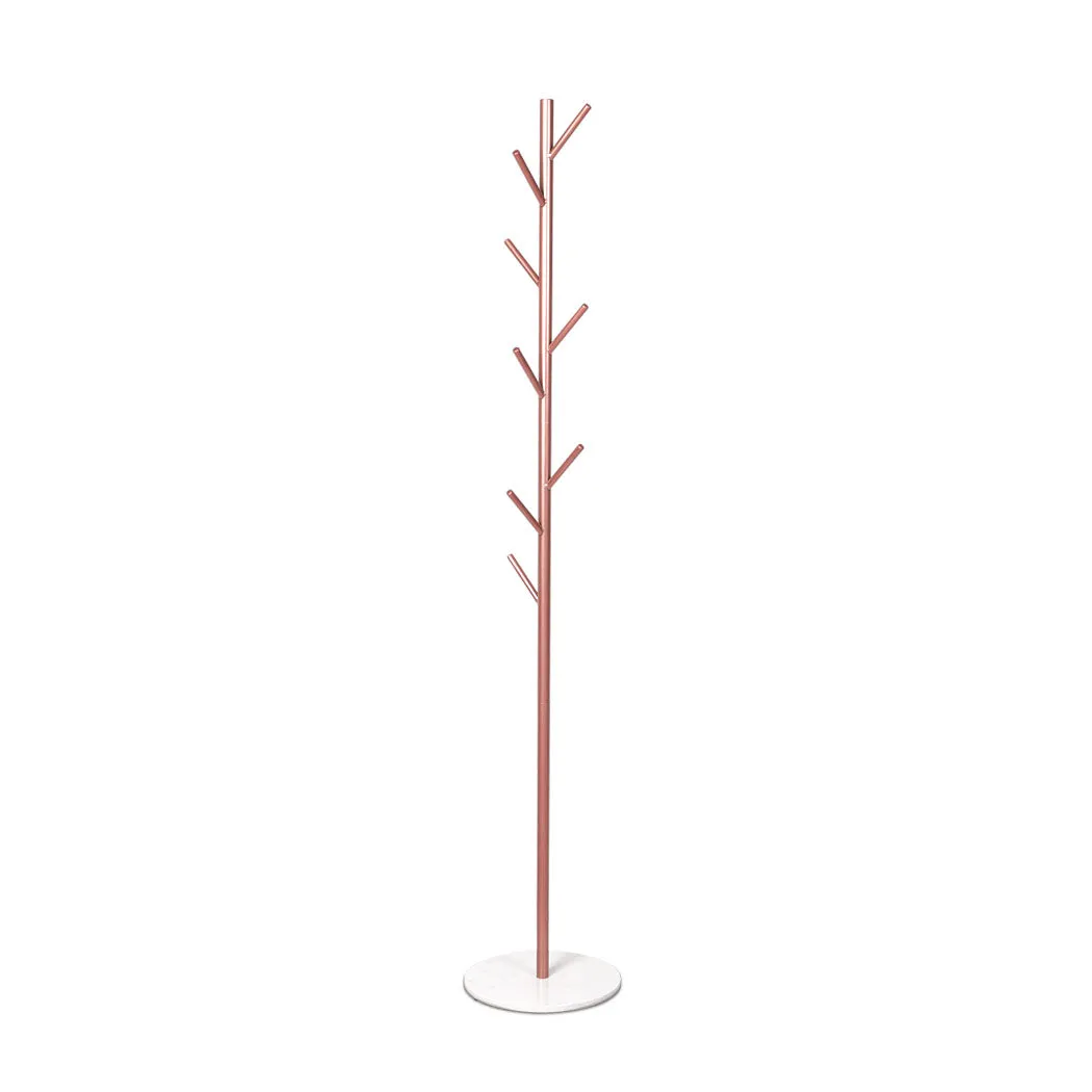 Levede Coat Rack Hat Clothes Stand Hanger Rose Gold Rose Golden