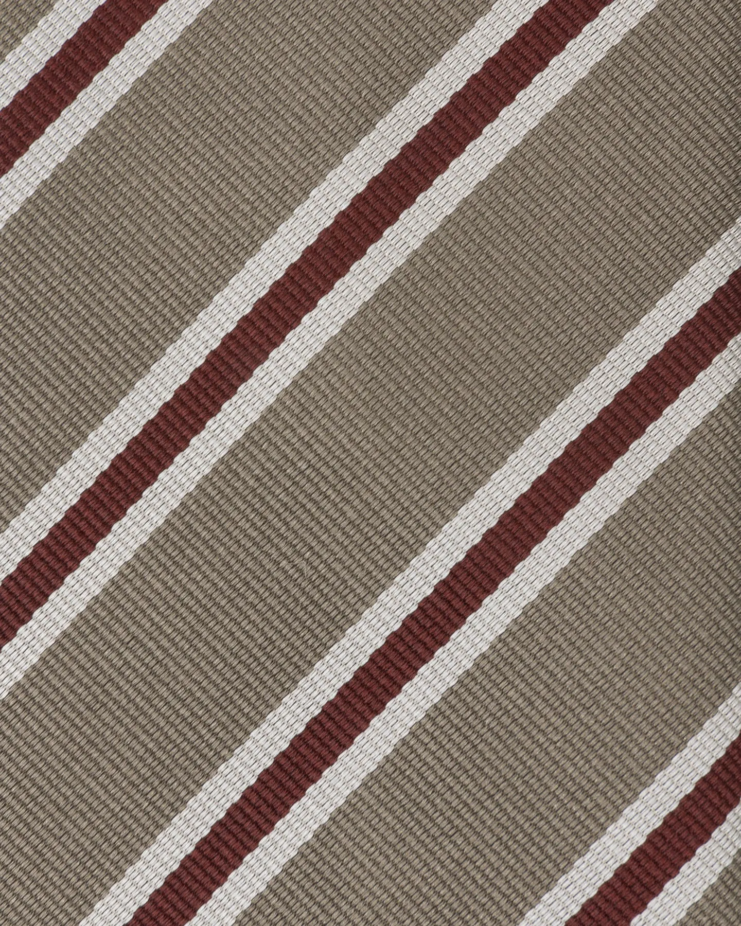 Light Green Tan and Red Regimental Stripe Repp Tie