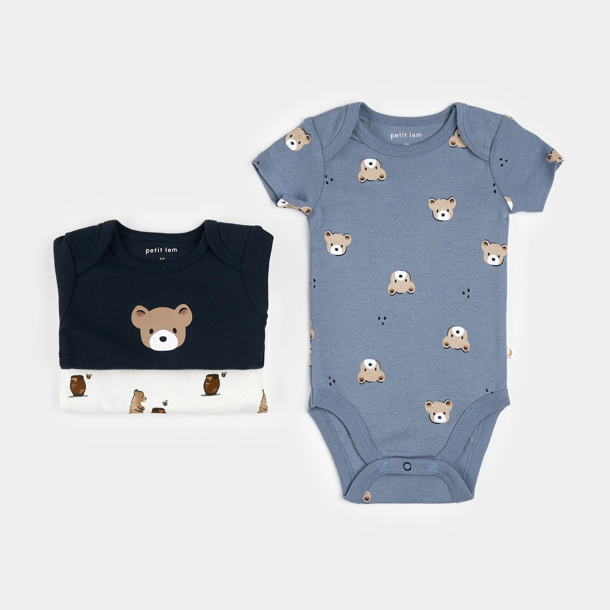 Little Cub 3pc Bodysuits