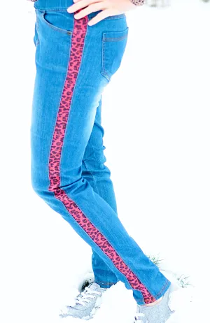 Live-In Leopard Jeans-LOW STOCK