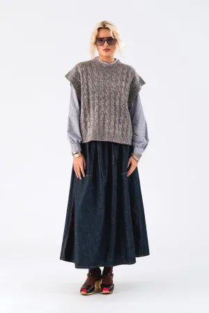 LOLLYS LAUNDRY Finn Vest | Light Grey Melange
