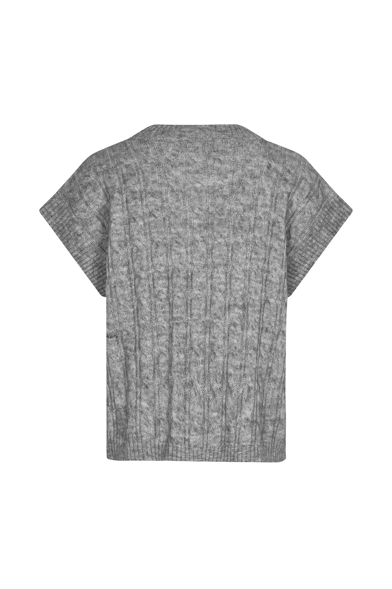 LOLLYS LAUNDRY Finn Vest | Light Grey Melange