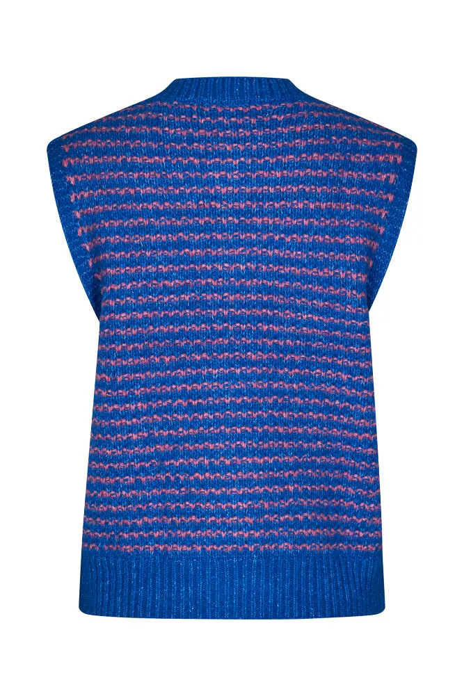 LOLLYS LAUNDRY Nynne Knit Vest | Blue