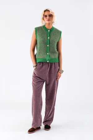 LOLLYS LAUNDRY Nynne Knit Vest | Green
