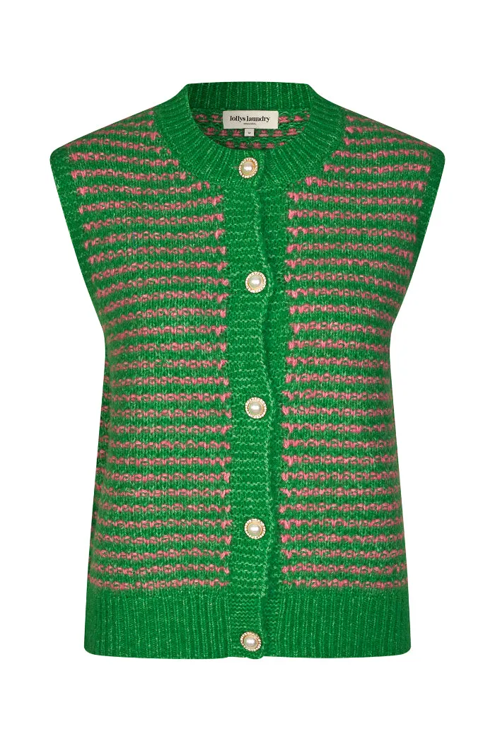 LOLLYS LAUNDRY Nynne Knit Vest | Green