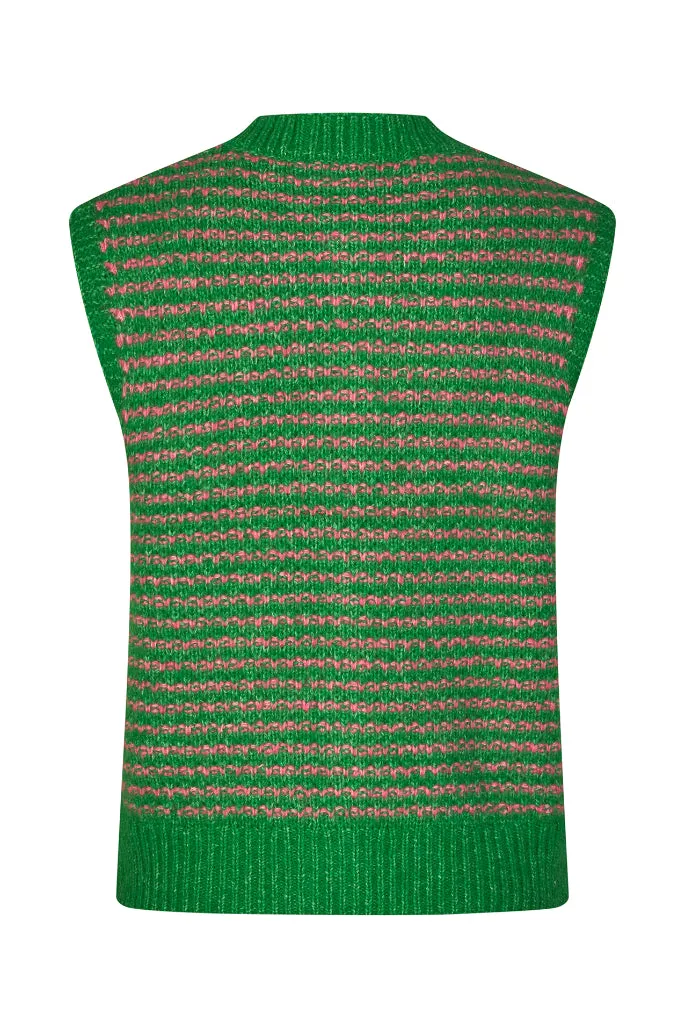 LOLLYS LAUNDRY Nynne Knit Vest | Green