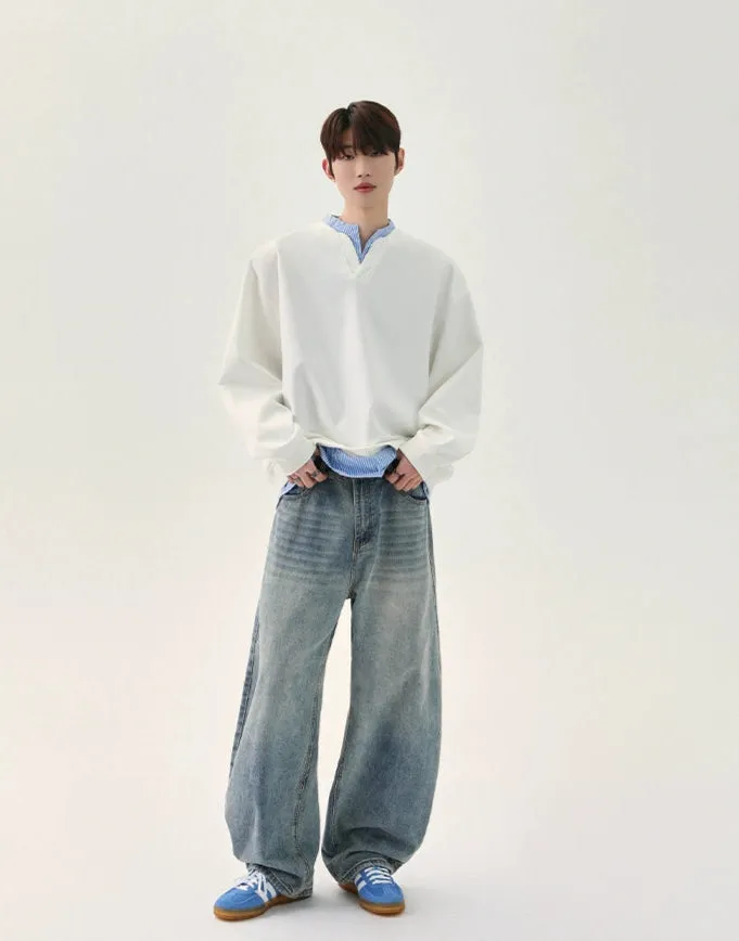 Loose-fit V-Neck Pullover