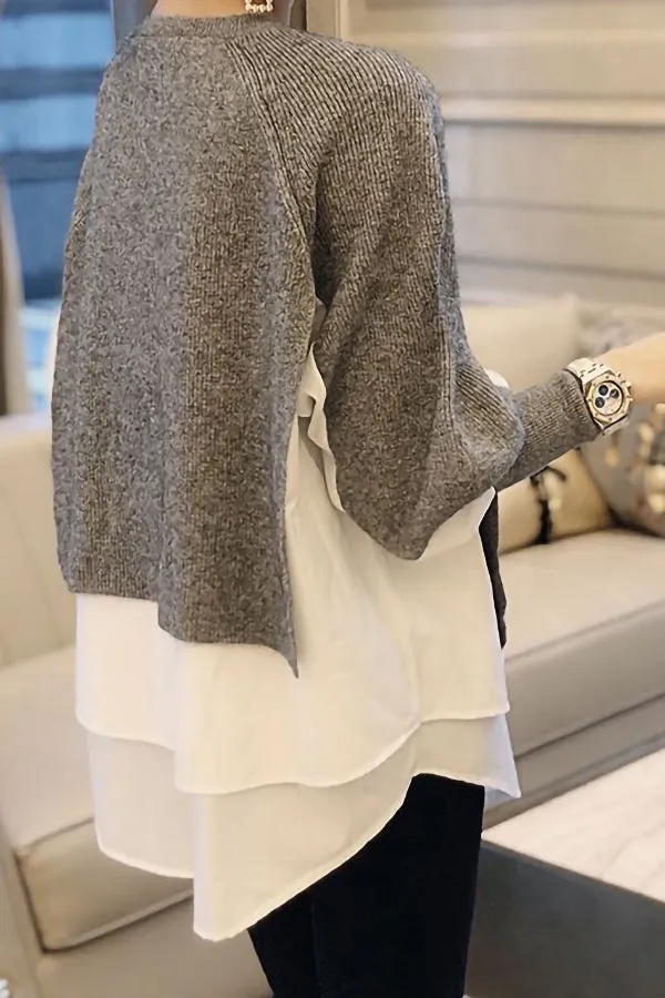 Loose Stitching Sweater