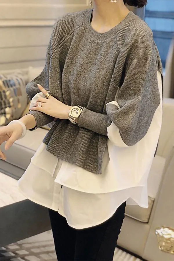 Loose Stitching Sweater