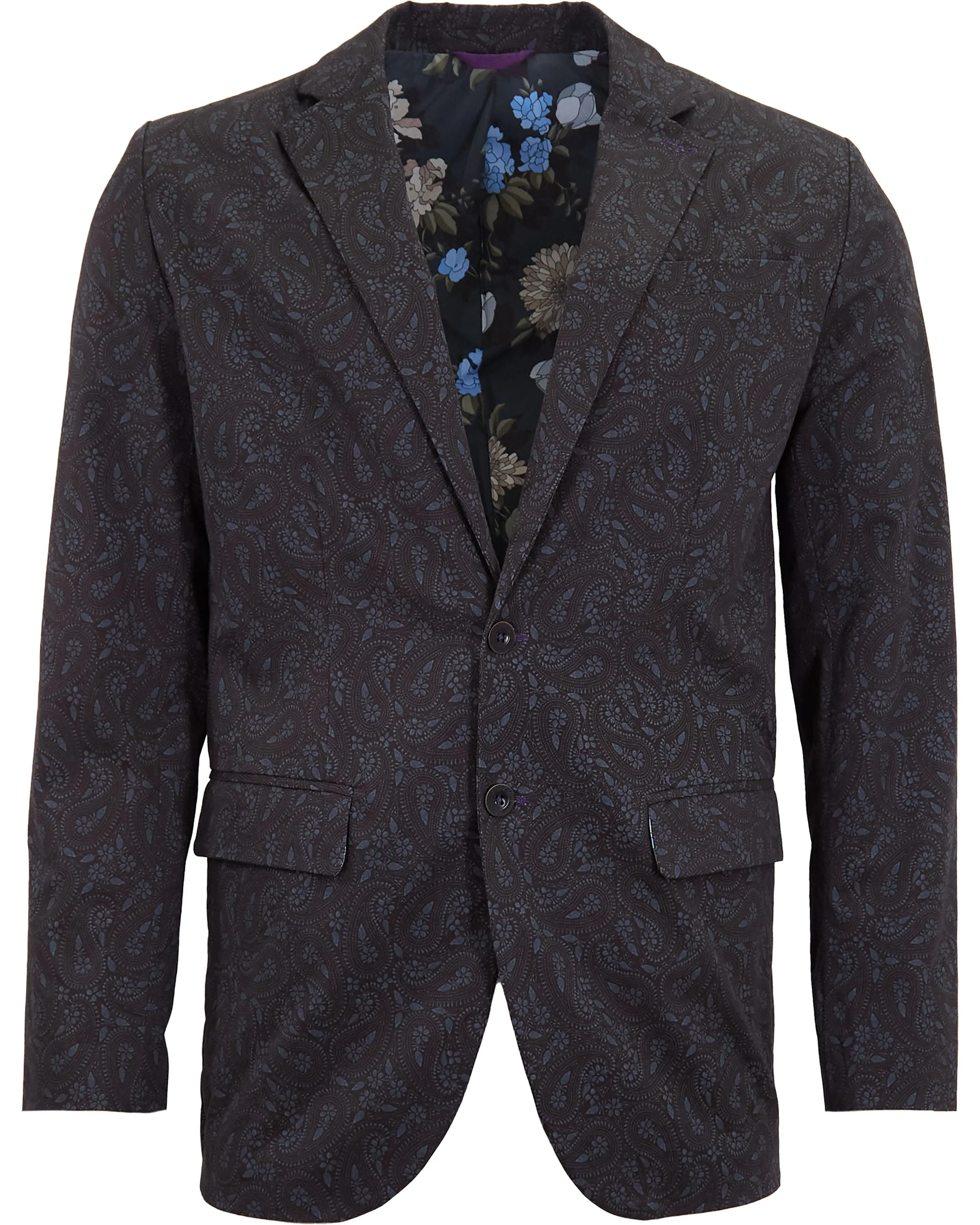 Lords of Harlech Hadrian Perugia Paisley Jacket Black