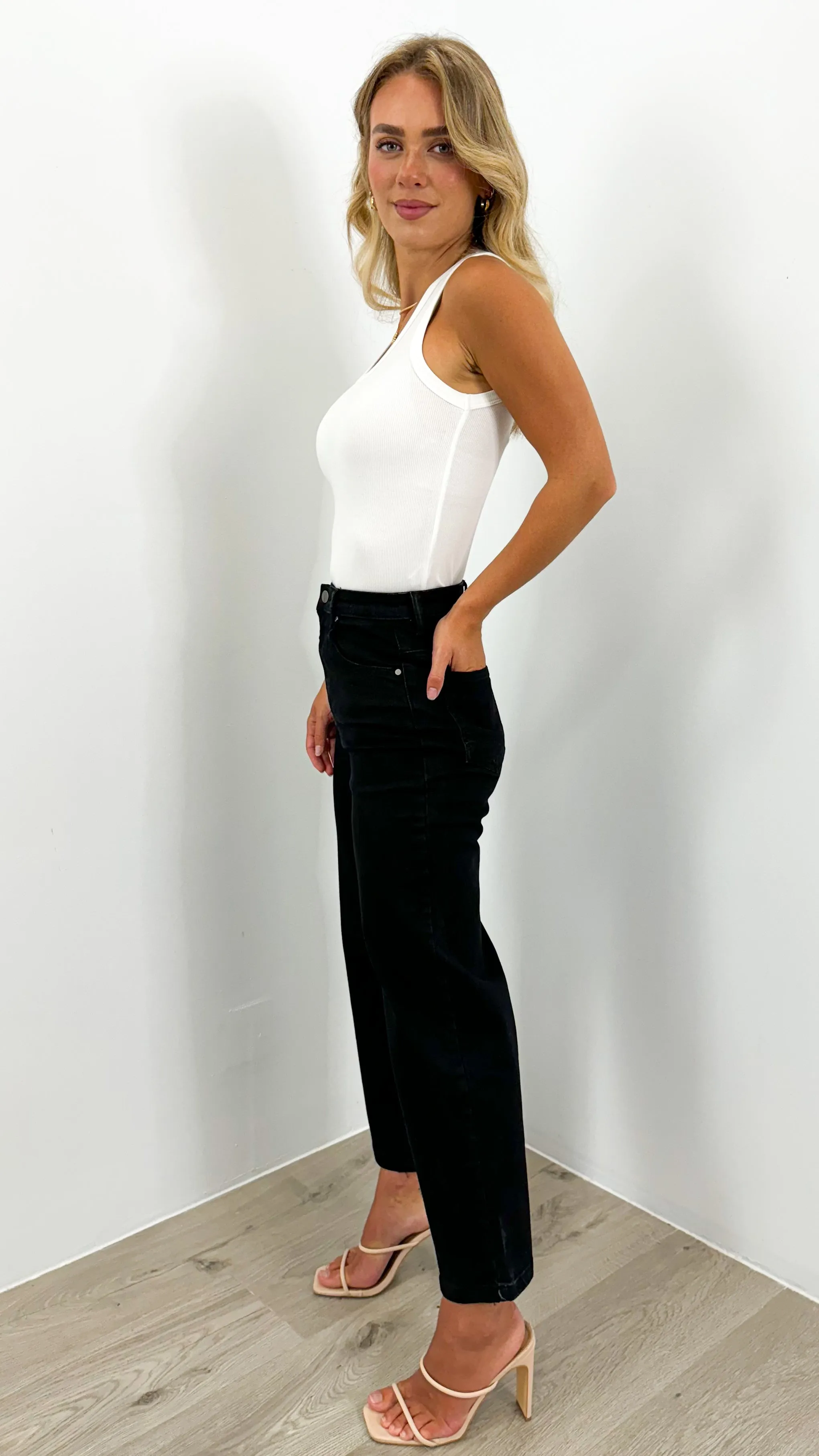 LUCA JEAN 7/8 LENGTH - BLACK