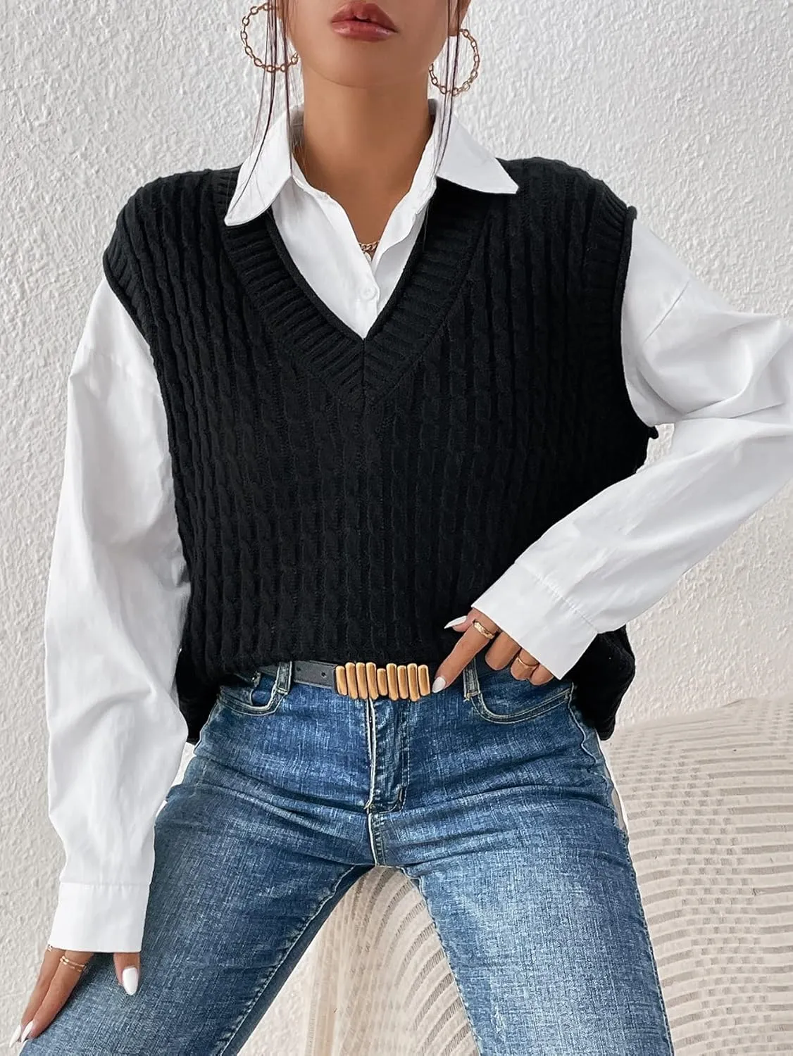 Lucia – Classic Cable Knit Women’s Sweater