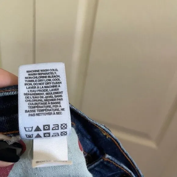 Lucky Brand Women's Sofia Boot Cut Dark Wash Mid Rise Blue Jeans size 6/28