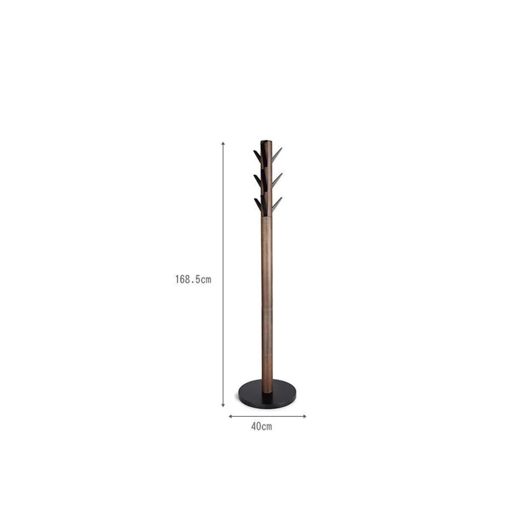 LYN-MEMORY Coat Rack, Wooden Coat Rack Hanger Hat Tote Hanger, Household Coat Rack (168.5cm) Base Diameter of About 40cm (Color : A)