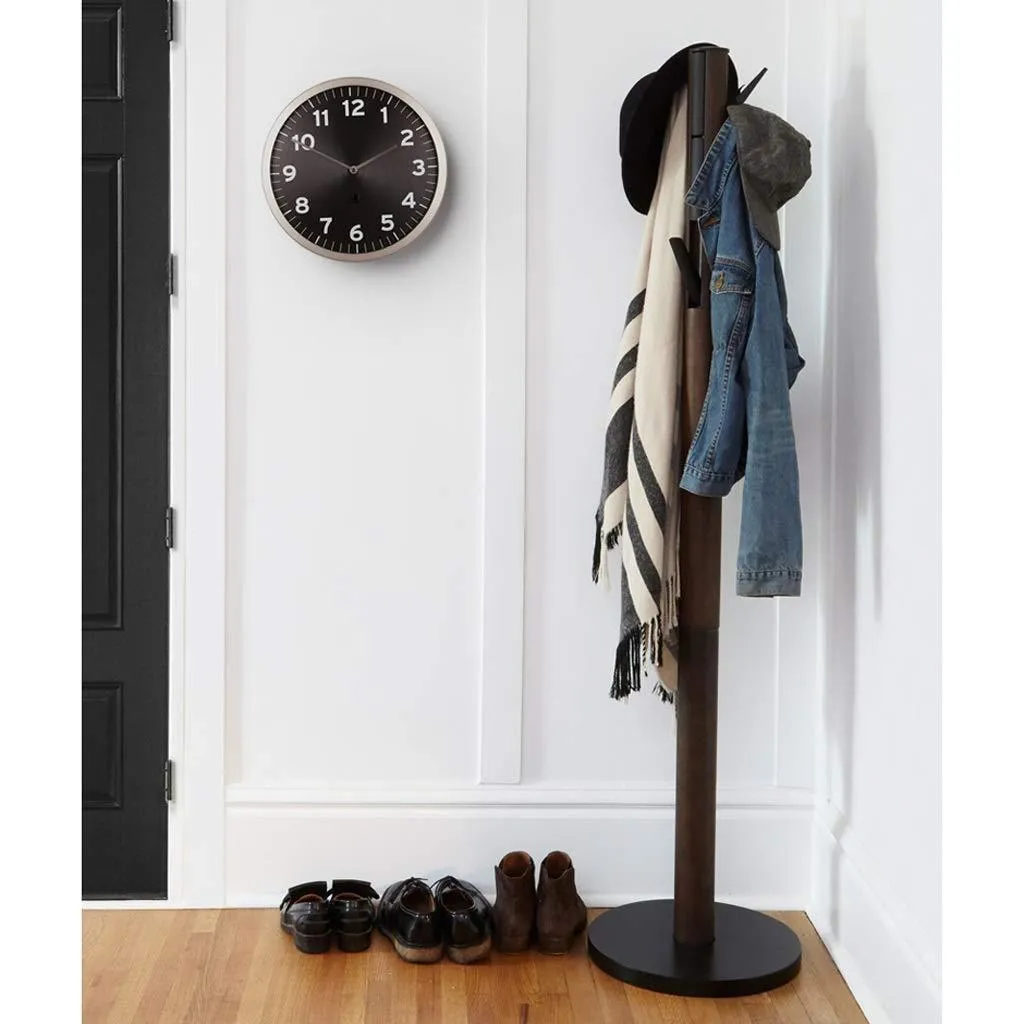 LYN-MEMORY Coat Rack, Wooden Coat Rack Hanger Hat Tote Hanger, Household Coat Rack (168.5cm) Base Diameter of About 40cm (Color : A)