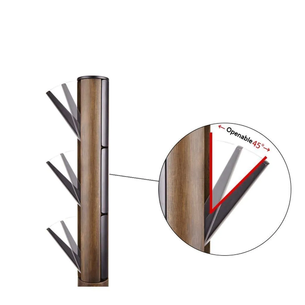 LYN-MEMORY Coat Rack, Wooden Coat Rack Hanger Hat Tote Hanger, Household Coat Rack (168.5cm) Base Diameter of About 40cm (Color : A)