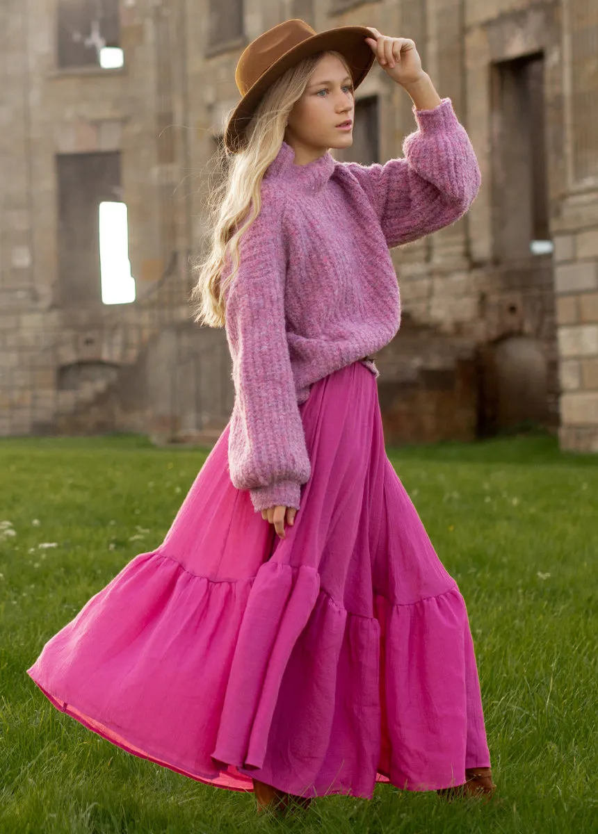 Mackenzie Sweater in Heather Mulberry