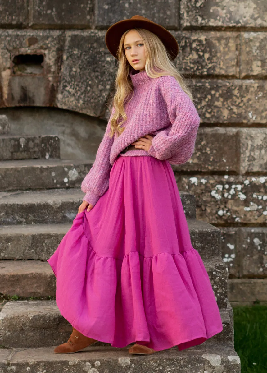 Mackenzie Sweater in Heather Mulberry