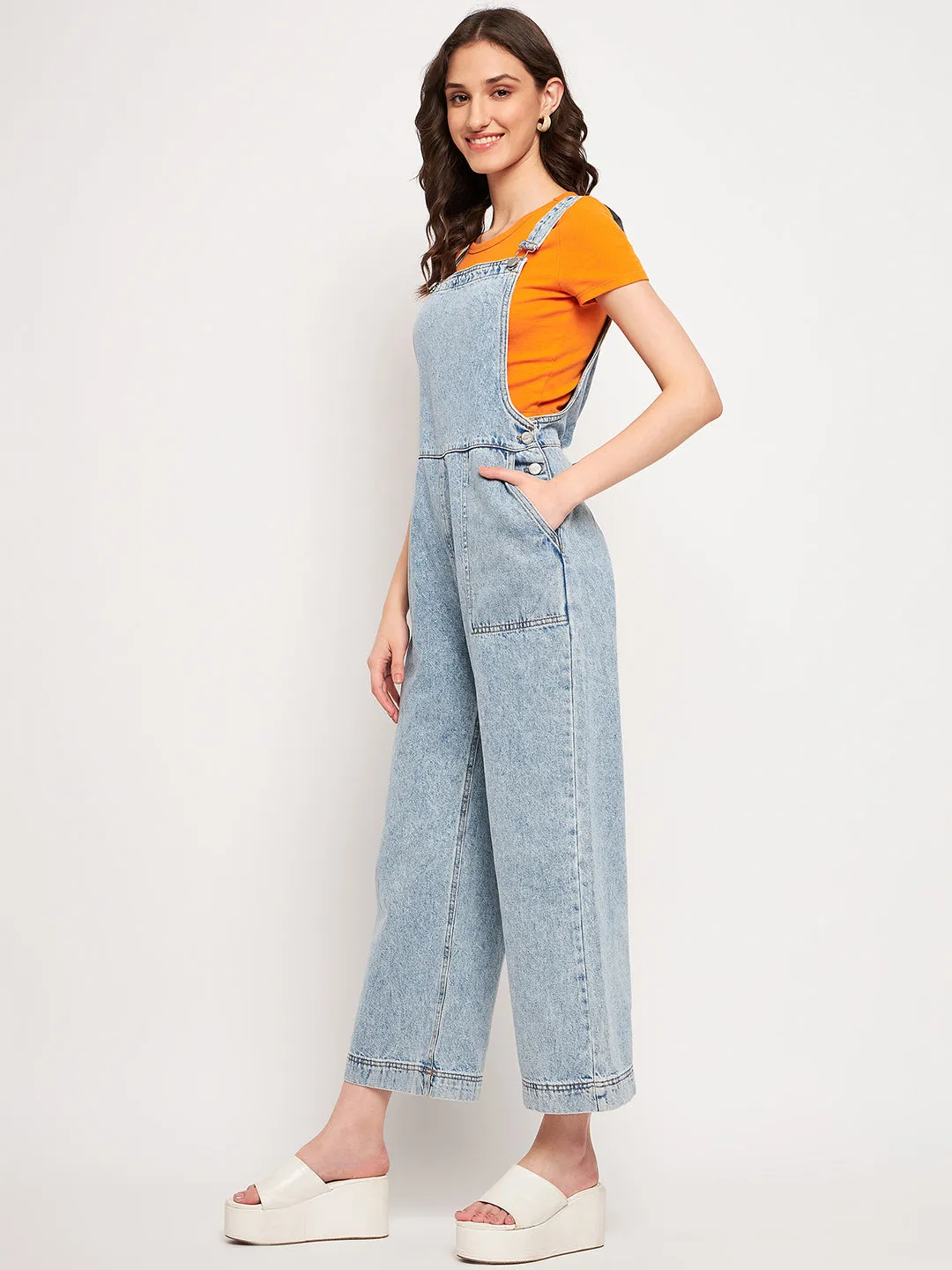 Madame Blue Denim Dungarees