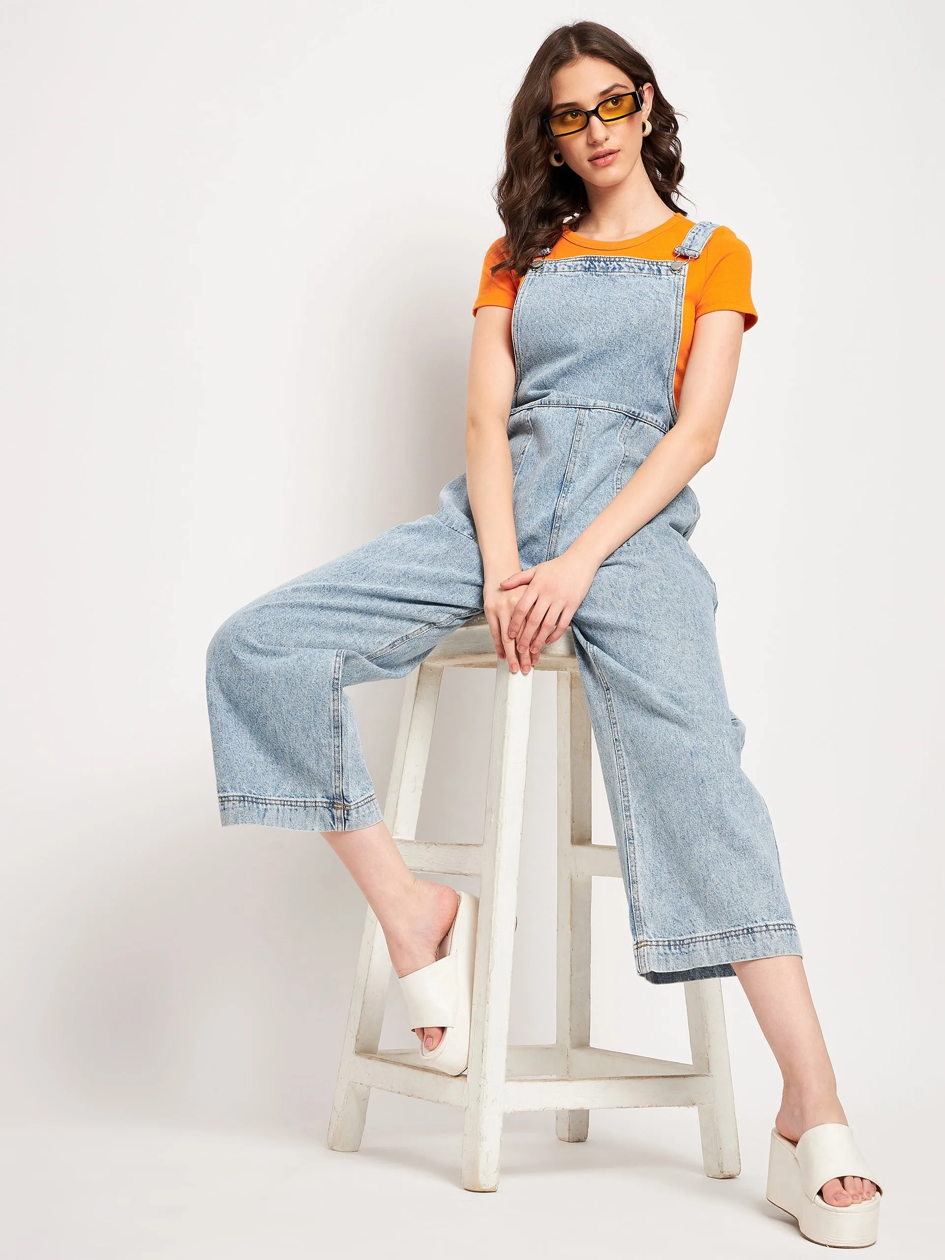 Madame Blue Denim Dungarees