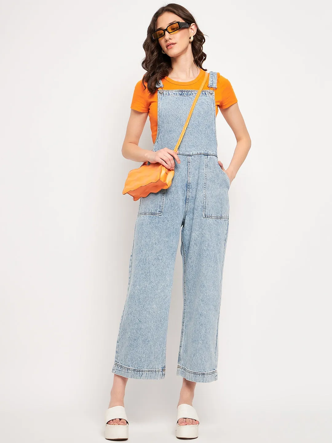 Madame Blue Denim Dungarees